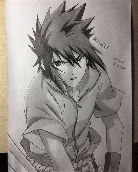 sasuke uchiha drawing|More.